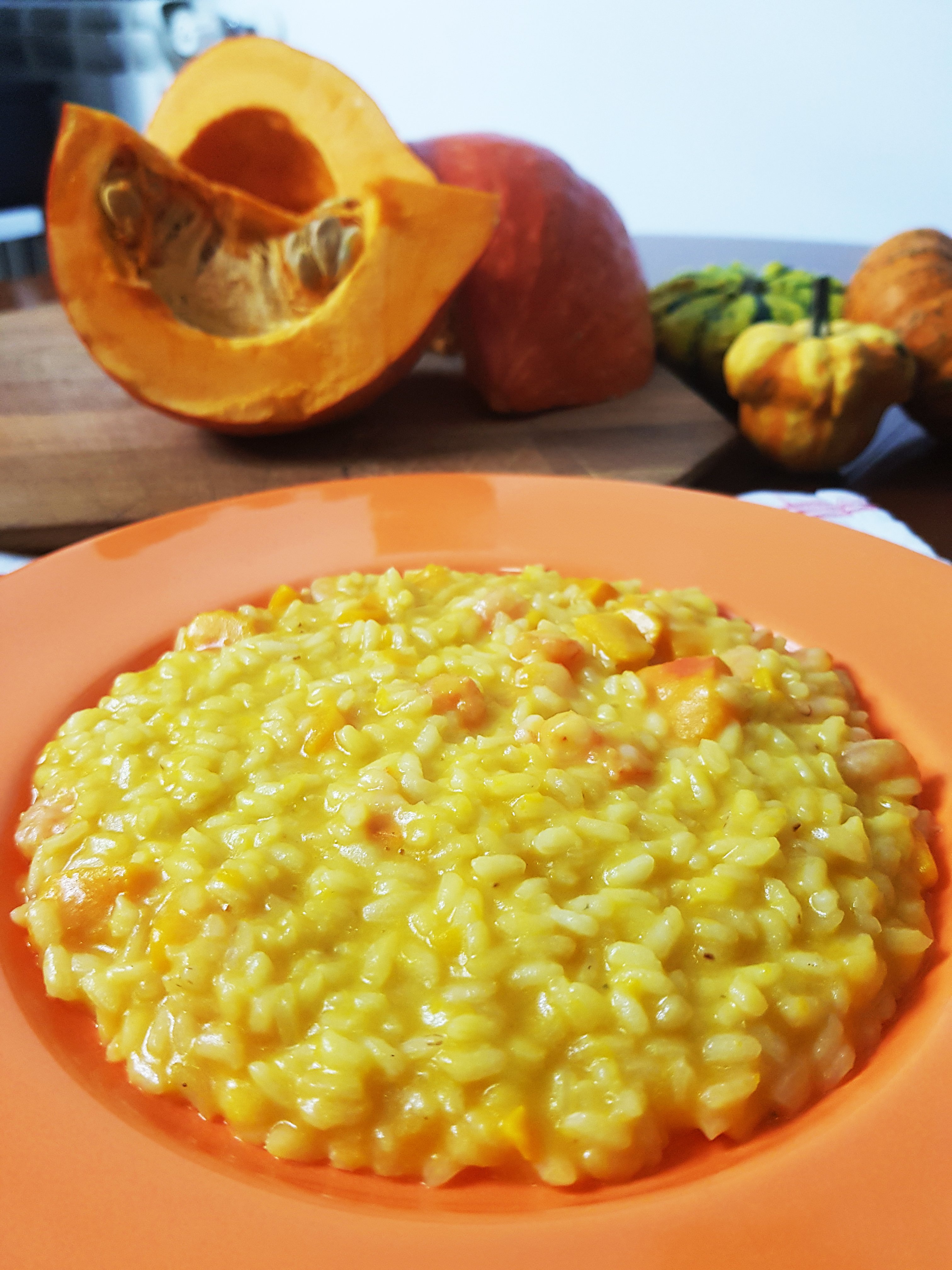Ricetta risotto zucca e gamberetti per un benvenuto all’autunno